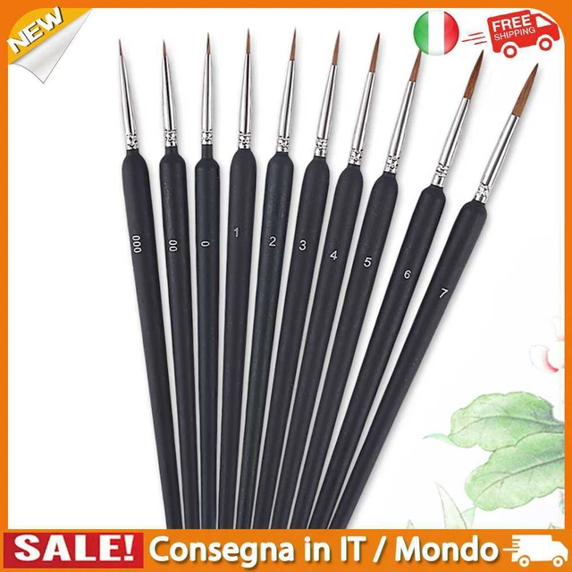 IT 10pcs Gouache Paint Brush Set Professional Drawing Brush Tools for Art Suppli