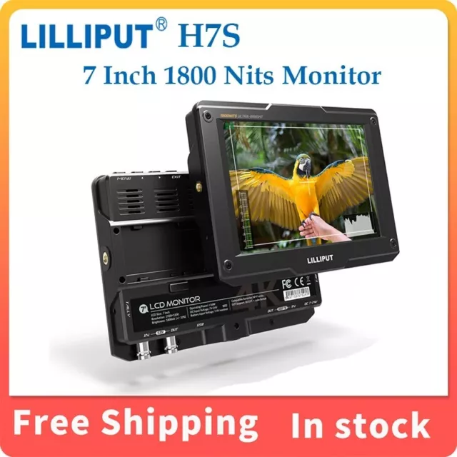 LILLIPUT H7S 7'' 1800 Nits Ultra Brightness SDI 4K HDMI-Compatible Monitor DSLR