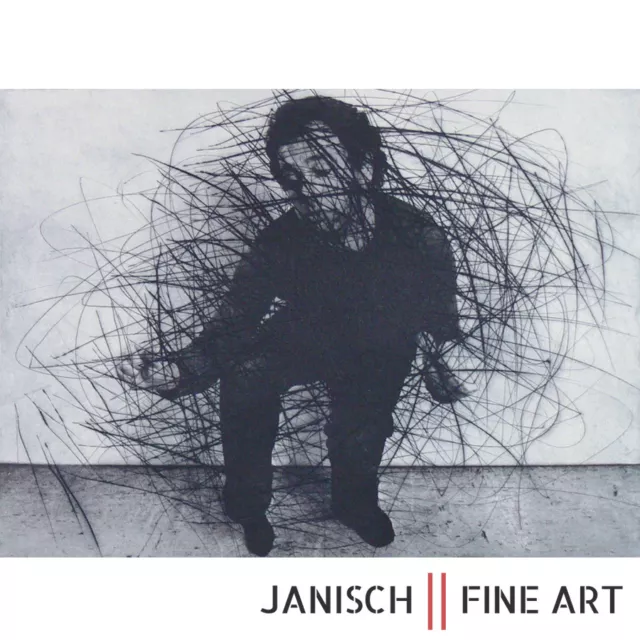 ARNULF RAINER: "Zerfurcht als Zwerg", Radierung, handsigniert, 1976, Auflage 25!