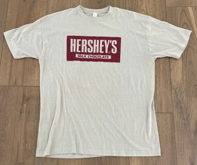 Vtg 80s 90s Hershey Chocolate Shirt Sz XL Single Stitch USA Made