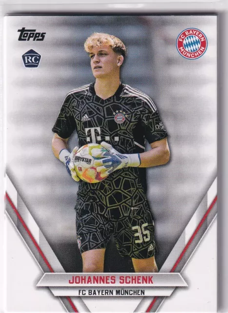 Topps Bayern Munich Team-Set 2022-23 Nr. FCB-JSC Johannes Schenk Rookie Card RC