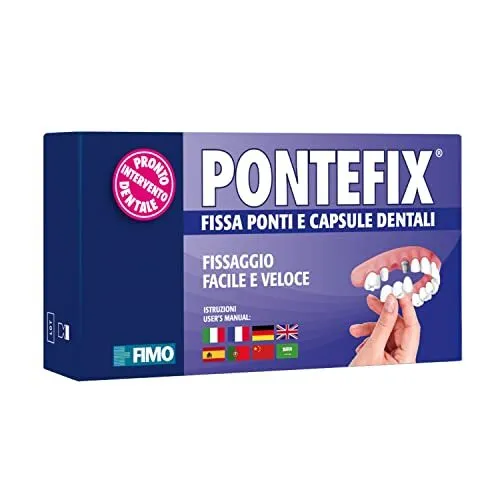 Pontefix Ciment Dentaire, pour Resceller Couronnes ou Bridges- Fixe les Bridges,