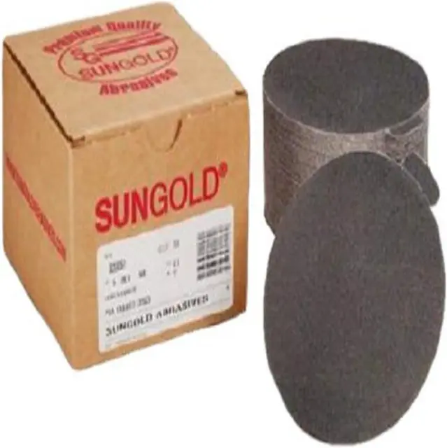 Sungold Abrasives 036069 6-Inch 80 Grit PSA Sanding Discs Silicon Carbide Cloth