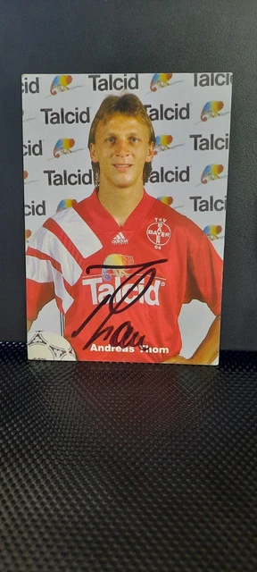 ANDREAS THOM DFB Autogrammkarte 1992 Original Signiert+A 145728 EUR 6,99 - DE