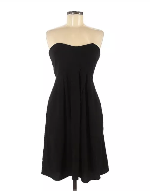 Club Monaco Womens size 8 dress Black Strapless sleeveless