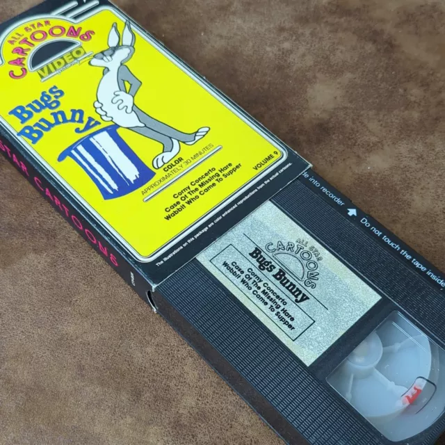 Lot 7 All Star Cartoons (VHS Metavideo) Bugs Daffy Porky Felix Casper Superman 3