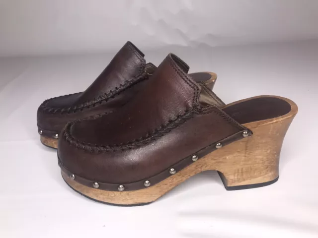 Candies wooden clogs clearance