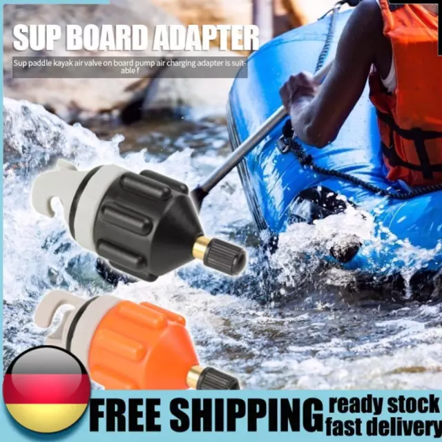 Adaptador de válvula de aire inflable adaptador de bomba inflable para bote de remos kayak de nailon