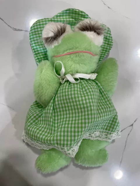 Vintage KERMIT Frog Muppet Babies Stuffed Plush