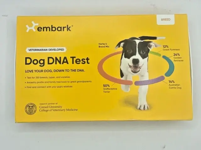 Embark Dog DNA Test/Breed Identification Kit Exp 09/2022