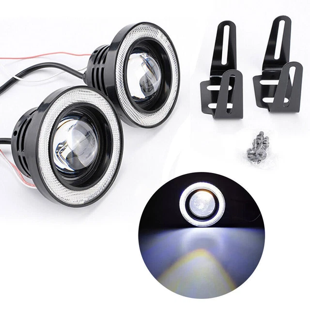 2x 2.5" Auto LED Nebelscheinwerfer LED Eagle Eye Lamp Tagfahrlicht Universal