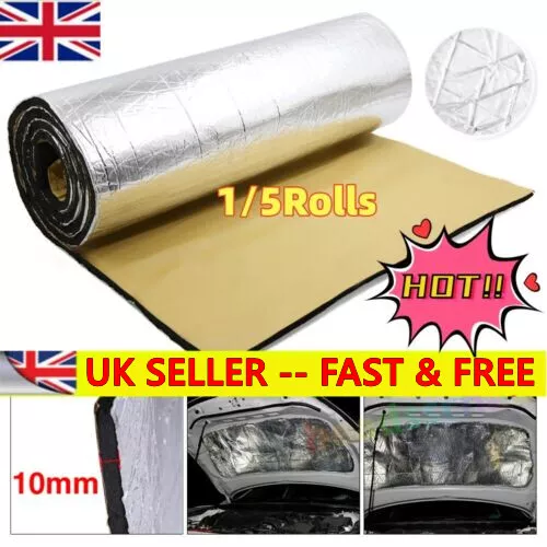 10m Sound Deadening Roll Car Van Heat Insulation 10mm Thick Closed Cell Foam·NEW