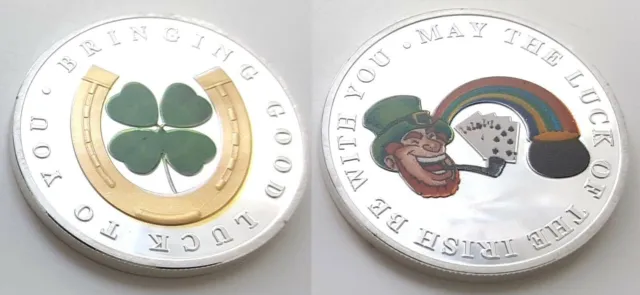 Gold & Silver Lucky Coin Poker Gambling Horse Racing Winners St.Paddys Night UK