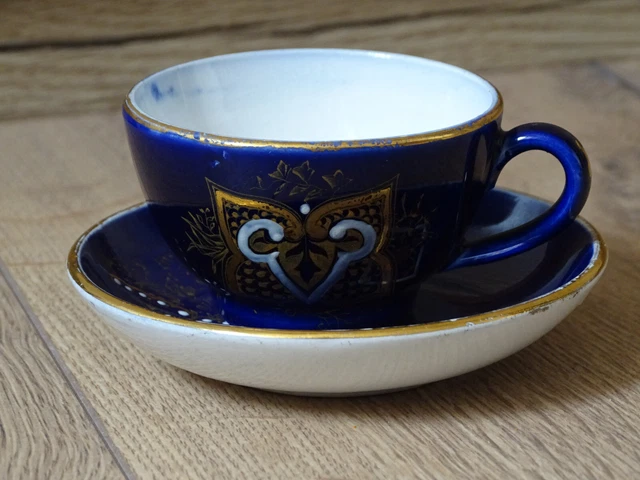 Tasse De Dinette Ancienne Sarreguemines - Décor Cirque - Rarissime