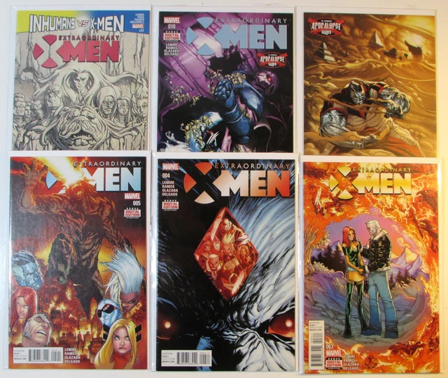 Extraordinary X-Men Lot of 6 #3,4,5,9,10,17 Marvel (2016) Comic Books