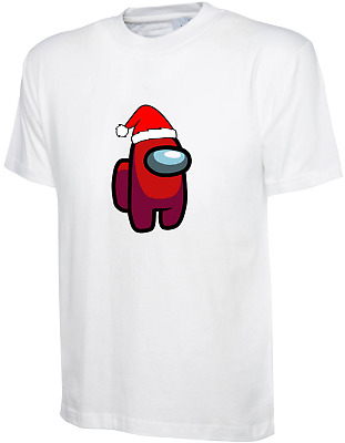 Adult Kids CHRISTMAS Among Us T-shirt Impostor Crewmate Gaming Tee Xmas Funny