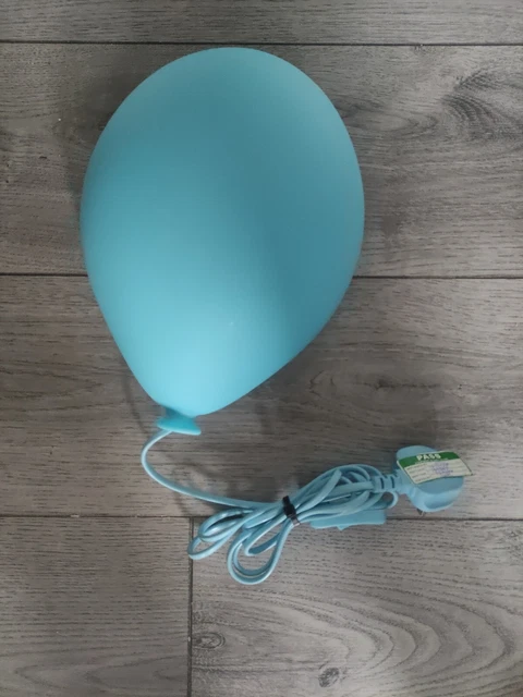 Lampada da parete Ikea Dromming apparecchio di luce a palloncino blu nuova sigillata camera da letto bambino