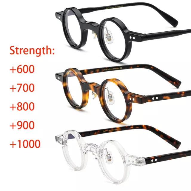 Premium Rimmed Acetate Reading Glasses Readers +600 700 800 900 1000 Small L