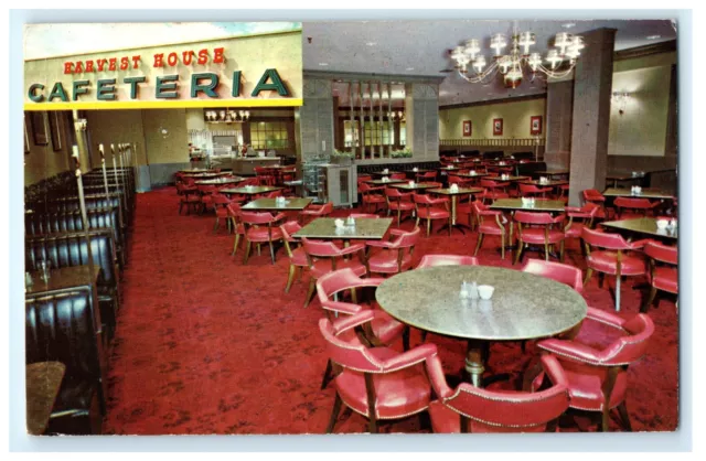 Harvest House Cafeteria Restaurant Lancaster Pa Pennsylvania Postcard (Cv3)