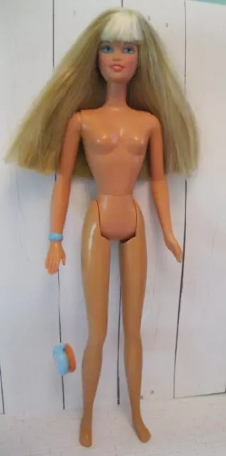 NUDE BLOND HAIR/BANGS TOTALLY YO-YO Barbie Doll-Back Switch & YoYo-SLIM BODY fun