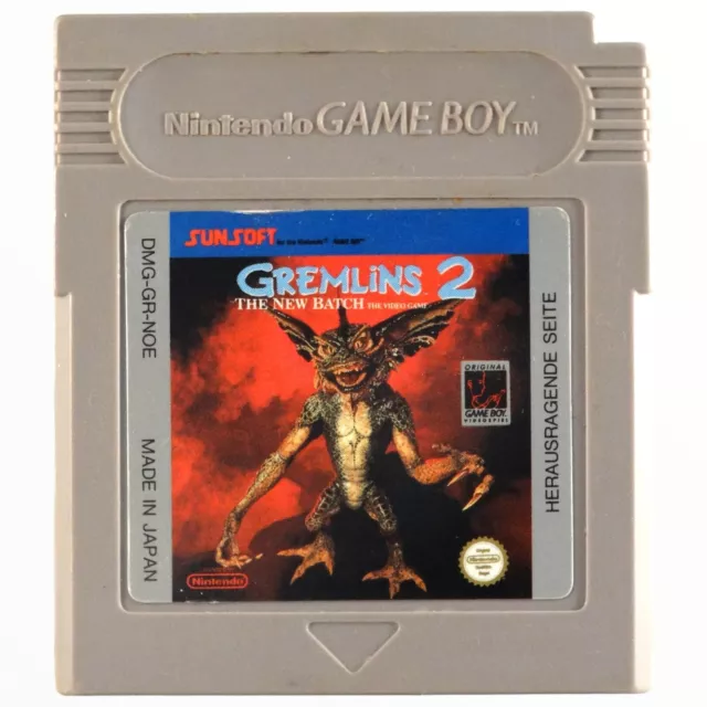 Gremlins 2 The New Batch Nintendo GameBoy Classic Modul Game Boy Videospiel Rar