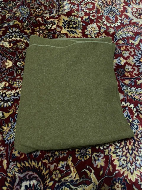 Vintage Wool Blanket, No. 27-B-678, Peerless Woolen Mills, Military Wool Blanket