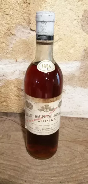 Château Dauphiné Rondillon 1964 G.darriet Loupiac