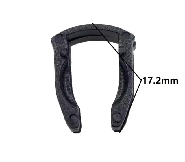 Lot De 5 Clips De Fixation Pour Durite Carburant - Compatible Peugeot - Blanc