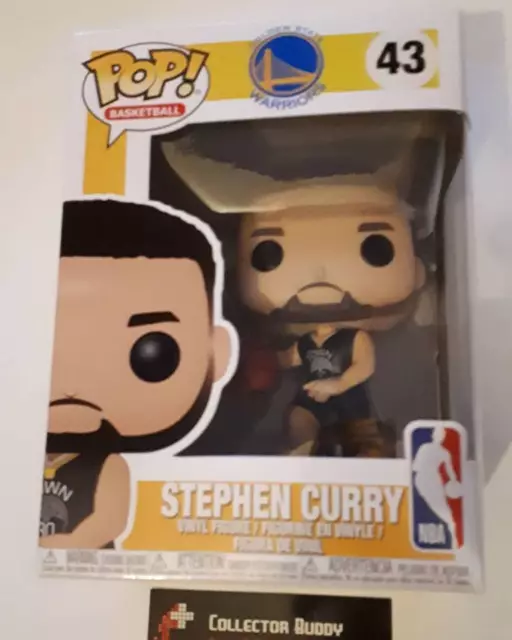 Funko Pop Stephen Curry Golden State Warriors Blue Jersey NBA Exclusive 43