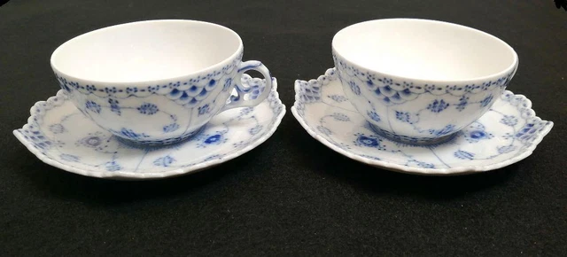 Royal copenhagen #113 Pole Full lace Tea Cup Saucer