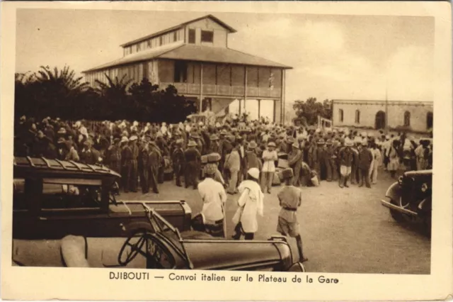 Pc Djibouti Convoi Italien Plateau De La Gare Djibouti Somalia (A23721)