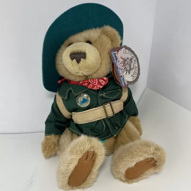 Ranger Rex Forest  Friends Vintage Jointed Teddy Bear 2000 Plush 12" NWT Collect