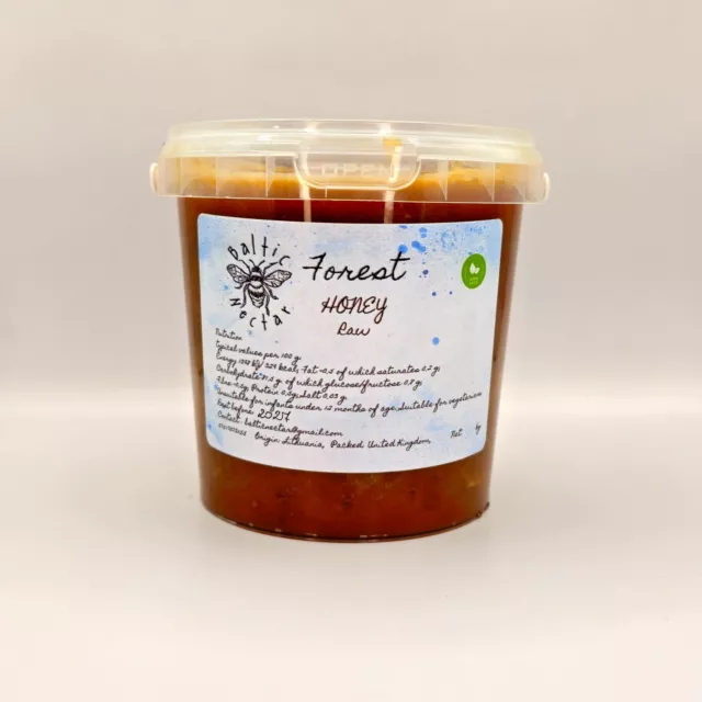 1.5kg Raw Forest Honey, 100% Pure Natural, Unprocessed, Untreated  2023