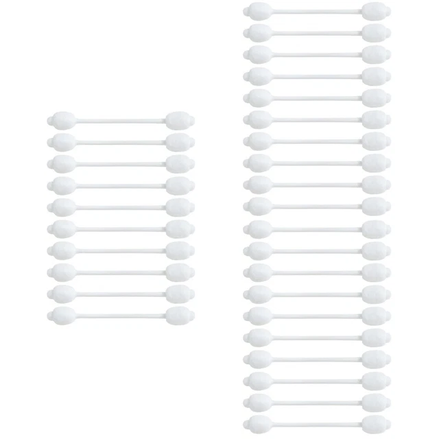 Bastón de algodón bebé bastoncillo de algodón para maquillar bebé recolector de nariz White