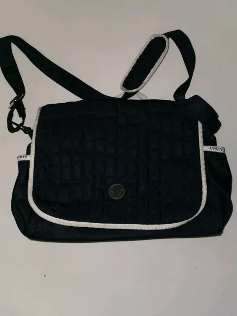 EMPORIO ARMANI BABY MESSENGER DIAPER BAG Navy Blue