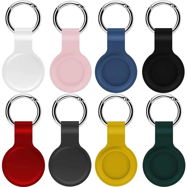 FOR APPLE AIRTAG Silicone Loop Holder Keyring Carry Case Keychain Pet