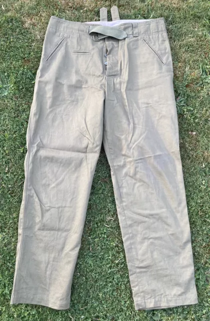 WW2 German Army Tropical Trousers 32-34 Waist Reproduction (2)