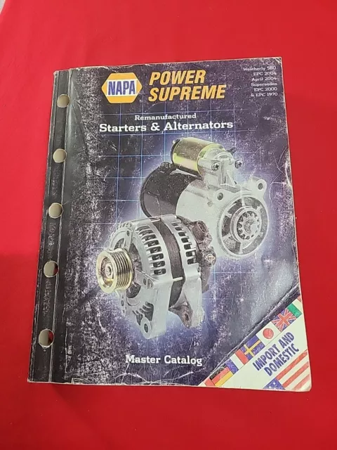 NAPA Power Supreme 2004 Starter & ALternatos Catalog