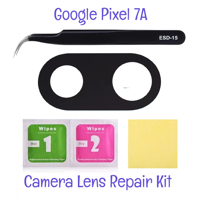 GOOGLE PIXEL 7A Back Camera Lens Glass Repair Kit + Tweezers and Clean ...