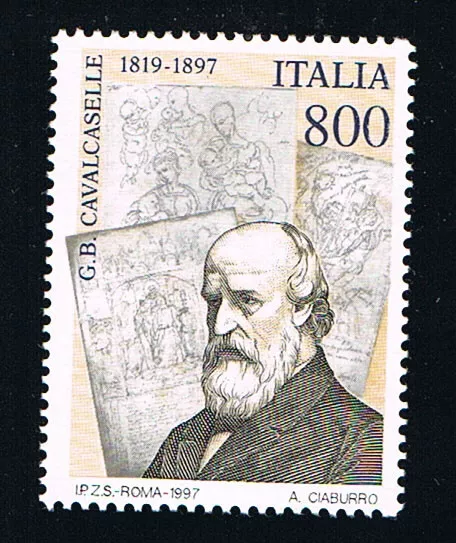 ITALIA FRANCOBOLLO GIOVAN BATTISTA CAVALCASELLE STORICO 1997 nuovo** (BI11.935)