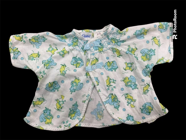Vintage Carters Layette Bear Clown Smocked EXCELLENT