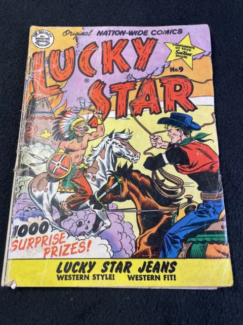 Lucky Star #9 Golden Age Nation-Wide Comics Digest-Western