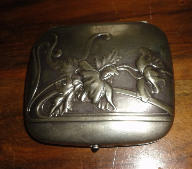 ÉTUI À CIGARETTES en Argent Massif Art Nouveau 1900 EUR 150,00 - PicClick FR