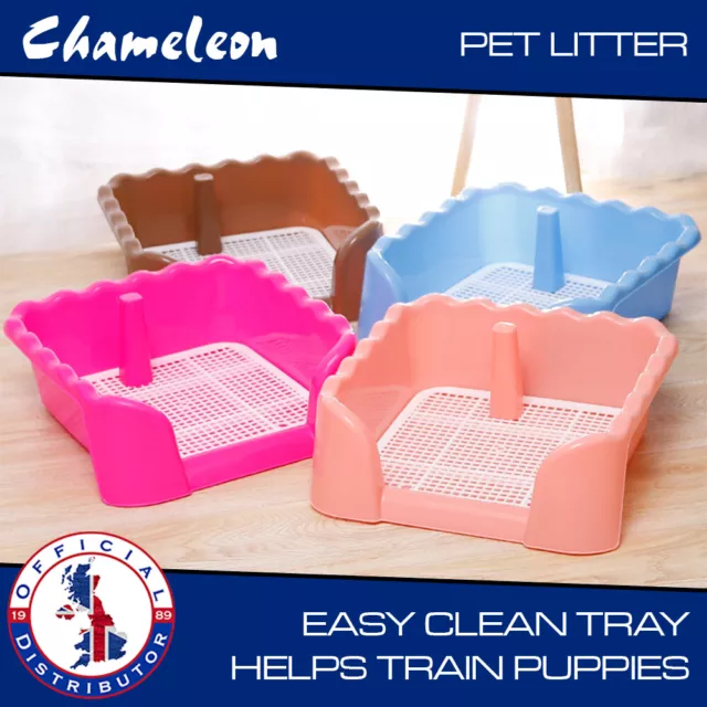 Small Pet Litter Tray Puppy Dog Potty Toilet Loo Pee Litter Tray With Sides