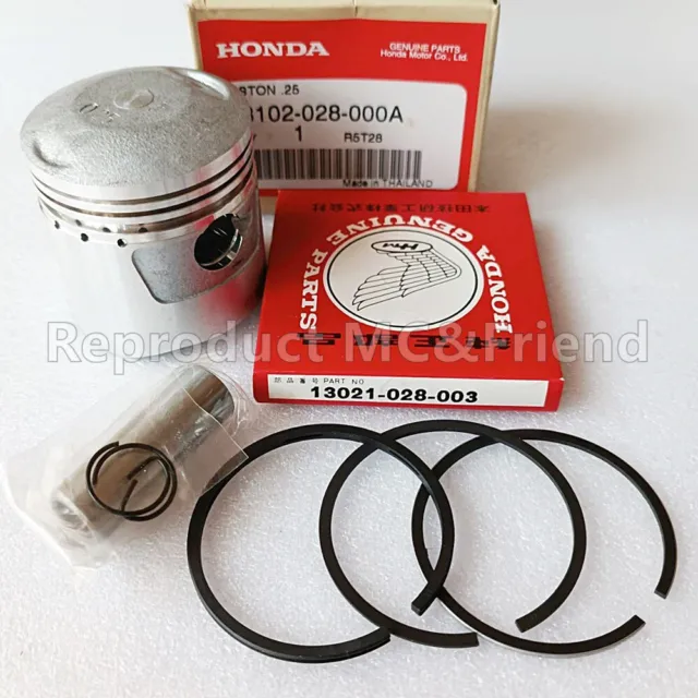 Piston + Ring + Pin 0.25 OS Dia:50.25mm For Honda S90 SL90 ST90 CL90 CM91 CT90
