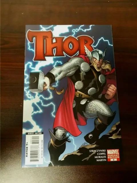 2007 Marvel Comics Thor #3 Variant Cover Vf/Nm
