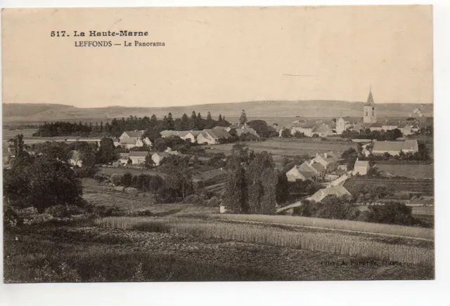 LEFFONDS Haute Marne CPA 52 beau panorama sur le village