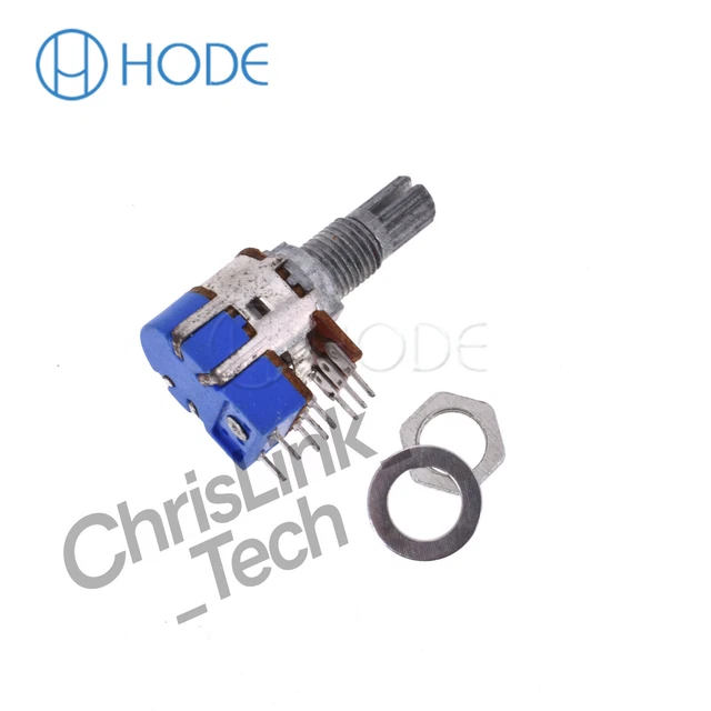5 pz WTH148 16 tipo 3-Pin singolo B150K amplificatore di potenza potenziometro Volume Audio albero fiore ad alto e basso guadagno 15mm  502