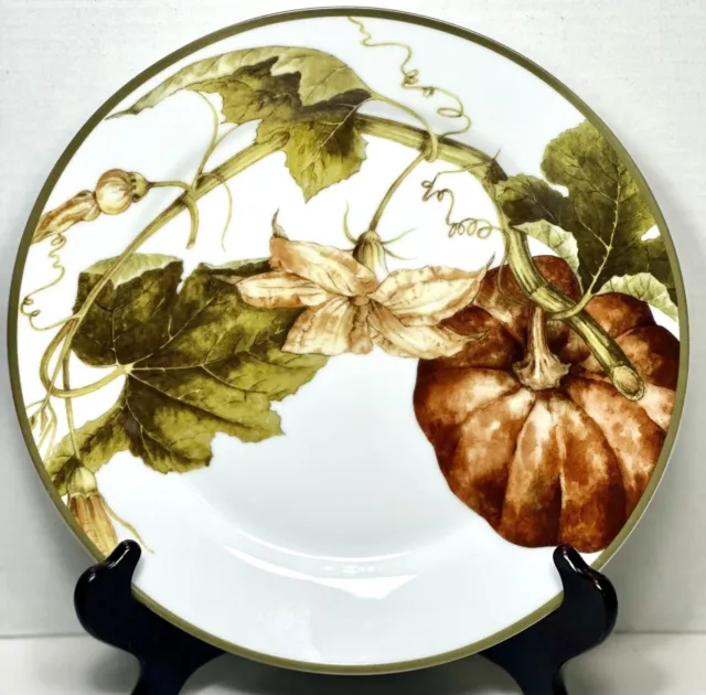 Williams Sonoma Botanical Pumpkin 11 1/8" Dinner Plate Several Available