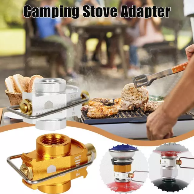 Outdoor Camping Gas Refill Valve Camping Cooking Butane Stove Tank Adapter Y4K6